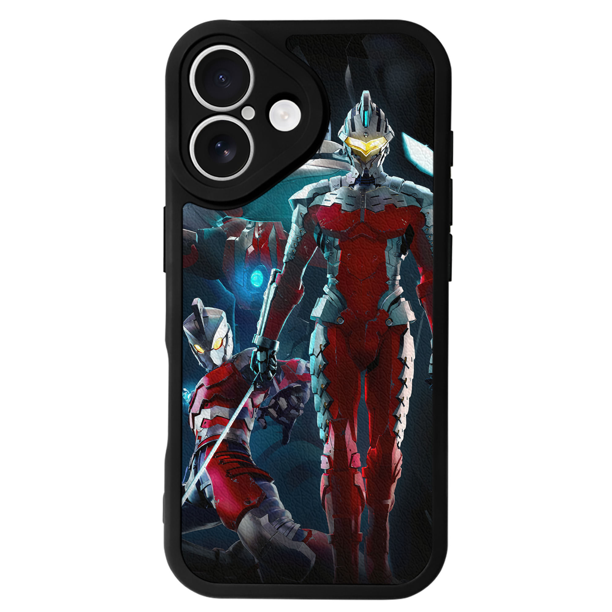 （画像用） ウルトラマン Ultraman 【iPhone 16シリーズ対応】シリコンスマホケース（レザー調） 材質：シリコン